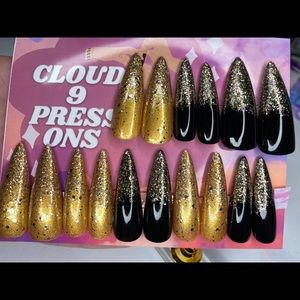 Long stiletto press on nails